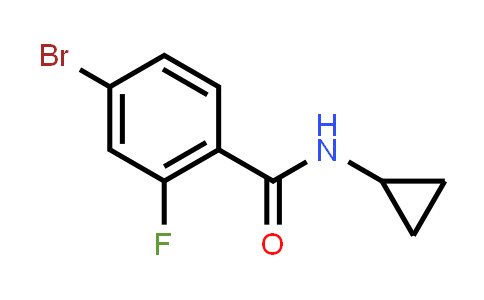 CAS No. 877383-84-1, 4-Bromo-N-cyclopropyl-2-fluorobenzamide