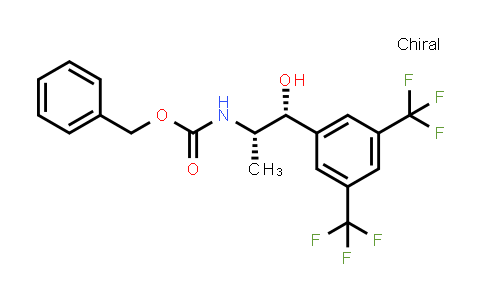 CAS No. 877384-16-2, Carbamic acid, [(1S,2R)-2-[3,5-bis(trifluoromethyl)phenyl]-2-hydroxy-1-methylethyl]-, phenylmethyl ester (9CI)