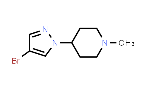 CAS No. 877399-61-6, 4-(4-Bromo-1H-pyrazol-1-yl)-1-methylpiperidine