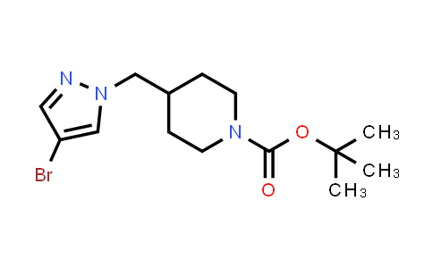 CAS No. 877401-26-8, tert-Butyl 4-[(4-bromo-1H-pyrazol-1-yl)methyl]piperidine-1-carboxylate