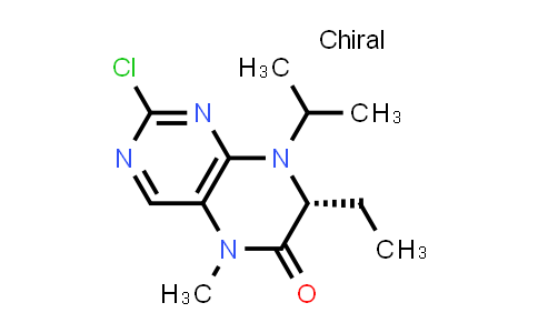 CAS No. 877676-50-1, (R)-2-Chloro-7-ethyl-8-isopropyl-5-methyl-7,8-dihydropteridin-6(5H)-one