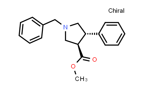 CAS No. 87813-03-4, rel-Methyl (3R,4S)-1-benzyl-4-phenylpyrrolidine-3-carboxylate