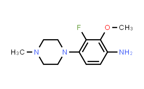 CAS No. 878155-85-2, 3-Fluoro-2-methoxy-4-(4-methylpiperazin-1-yl)aniline