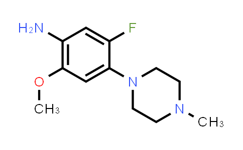 CAS No. 878155-86-3, 5-Fluoro-2-methoxy-4-(4-methylpiperazin-1-yl)aniline