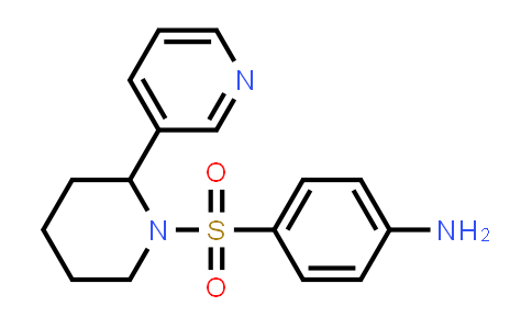 CAS No. 878433-00-2, 4-((2-(Pyridin-3-yl)piperidin-1-yl)sulfonyl)aniline
