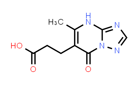 CAS No. 878441-48-6, 3-(5-Methyl-7-oxo-4,7-dihydro[1,2,4]triazolo[1,5-a]pyrimidin-6-yl)propanoic acid