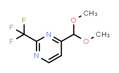 CAS No. 878760-47-5, 4-(Dimethoxymethyl)-2-(trifluoromethyl)pyrimidine