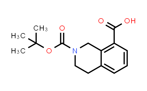 CAS No. 878798-87-9, 2-(tert-Butoxycarbonyl)-1,2,3,4-tetrahydroisoquinoline-8-carboxylic acid