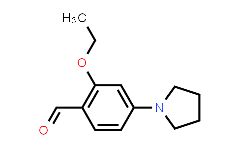 CAS No. 879047-44-6, 2-Ethoxy-4-(1-pyrrolidinyl)benzaldehyde