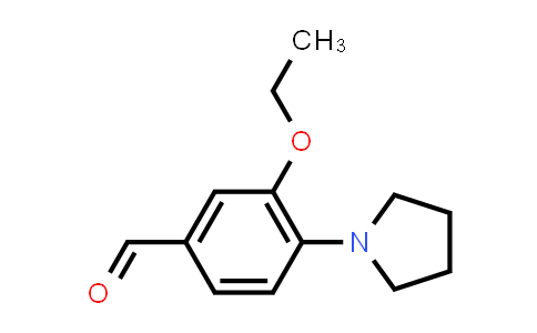 CAS No. 879047-62-8, 3-Ethoxy-4-(1-pyrrolidinyl)benzaldehyde