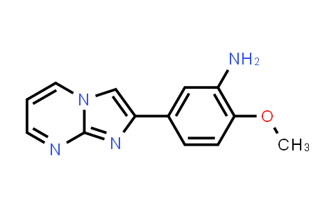 CAS No. 879069-03-1, 5-(Imidazo[1,2-a]pyrimidin-2-yl)-2-methoxyaniline
