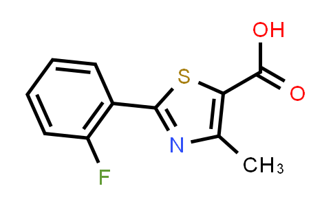 CAS No. 879070-37-8, 2-(2-Fluorophenyl)-4-methyl-1,3-thiazole-5-carboxylic acid
