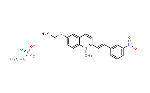 CAS No. 879278-79-2, (E)-6-Ethoxy-1-methyl-2-(3-nitrostyryl)quinolin-1-ium methyl sulfate