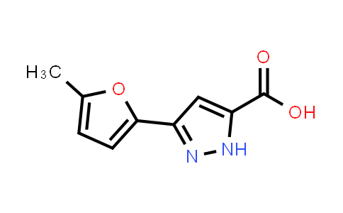 CAS No. 879442-52-1, 3-(5-Methyl-2-furyl)-1H-pyrazole-5-carboxylic acid