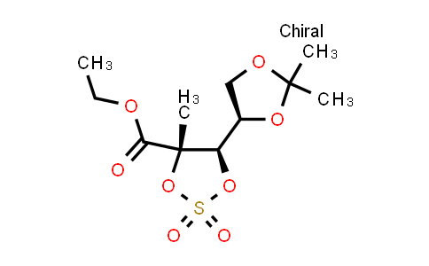 CAS No. 879551-01-6, (4S,5R)-ethyl 5-((R)-2,2-dimethyl-1,3-dioxolan-4-yl)-4-methyl-1,3,2-dioxathiolane-4-carboxylate 2,2-dioxide
