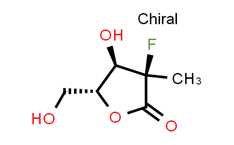 CAS No. 879551-04-9, (3R,4R,5R)-3-fluoro-4-hydroxy-5-(hydroxymethyl)-3-methyldihydrofuran-2(3H)-one