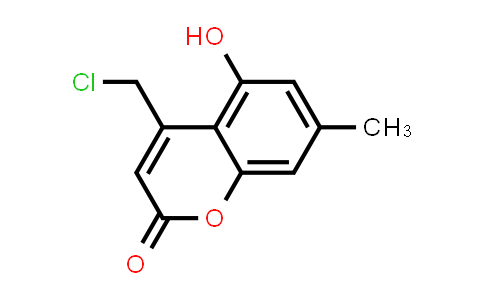 CAS No. 879927-52-3, 4-(Chloromethyl)-5-hydroxy-7-methyl-2H-chromen-2-one