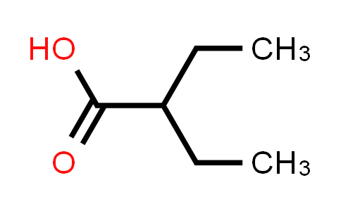 CAS No. 88-09-5, 2-Ethylbutyric acid