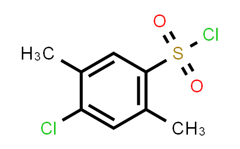 CAS No. 88-49-3, 4-Chloro-2,5-dimethylbenzene-1-sulfonyl chloride