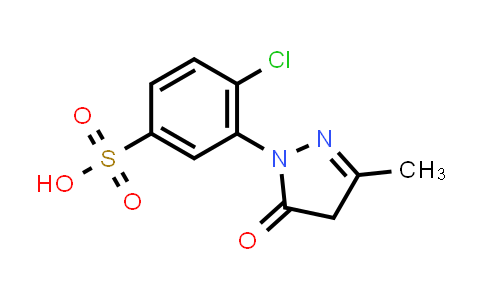 CAS No. 88-76-6, 4-Chloro-3-(3-methyl-5-oxo-4,5-dihydro-1H-pyrazol-1-yl)benzenesulfonic acid