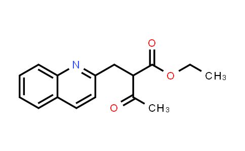 CAS No. 88023-05-6, Ethyl 3-oxo-2-(2-quinolinylmethyl)butanoate