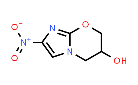 CAS No. 880345-50-6, 2-Nitro-6,7-dihydro-5H-imidazo[2,1-b][1,3]oxazin-6-ol