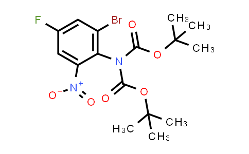 CAS No. 880384-52-1, Imidodicarbonic acid, (2-bromo-4-fluoro-6-nitrophenyl)-, bis(1,1-dimethylethyl) ester