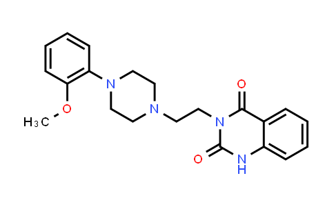 CAS No. 88068-67-1, 3-[2-[4-(2-Methoxyphenyl)-1-piperazinyl]ethyl]-2,4(1H,3H)-quinazolinedione