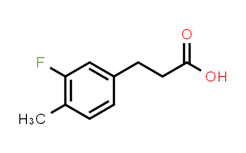 CAS No. 881189-62-4, 3-(3-Fluoro-4-methylphenyl)propanoic acid