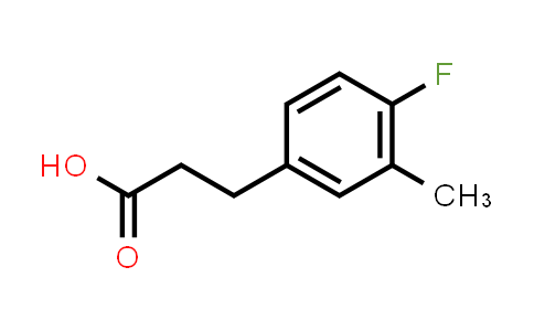 CAS No. 881189-64-6, 3-(4-Fluoro-3-methylphenyl)propanoic acid
