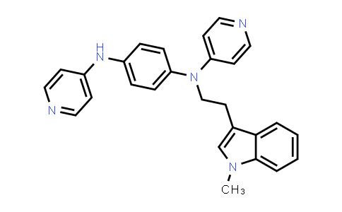 MC577095 | 881373-72-4 | 1,4-Benzenediamine, N-[2-(1-methyl-1H-indol-3-yl)ethyl]-N,N'-di-4-pyridinyl-