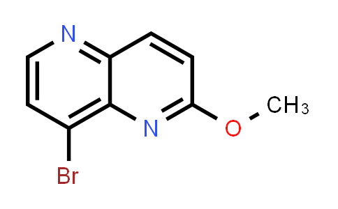 CAS No. 881658-92-0, 8-Bromo-2-methoxy-1,5-naphthyridine