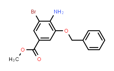 CAS No. 881909-58-6, Methyl 4-amino-3-(benzyloxy)-5-bromobenzoate