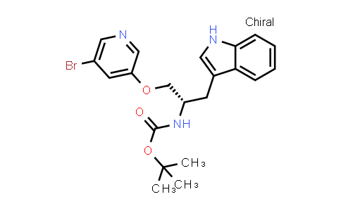 CAS No. 882169-91-7, (S)-tert-butyl (1-((5-bromopyridin-3-yl)oxy)-3-(1H-indol-3-yl)propan-2-yl)carbamate