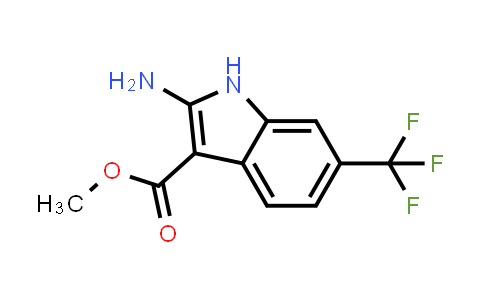 CAS No. 882309-72-0, Methyl 2-amino-6-(trifluoromethyl)-1H-indole-3-carboxylate