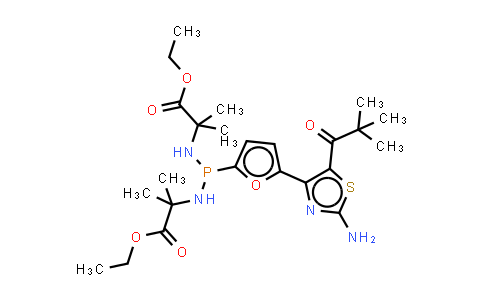 882757-24-6 | N,N'-[[5-[2-氨基-5-(2,2-二甲基-1-氧代丙基)-4-噻唑基]-2-呋喃基]膦酰]双[2-甲基丙氨酸]二乙酯