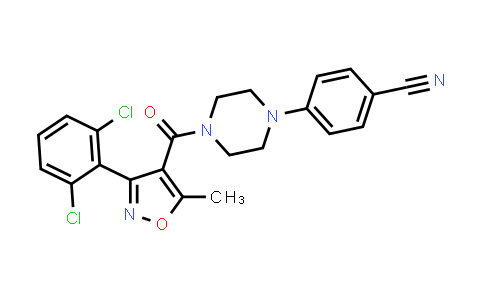 CAS No. 883042-07-7, Benzonitrile, 4-[4-[[3-(2,6-dichlorophenyl)-5-methyl-4-isoxazolyl]carbonyl]-1-piperazinyl]-