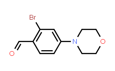 CAS No. 883522-52-9, 2-Bromo-4-(4-morpholinyl)benzaldehyde