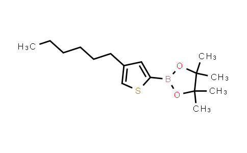 CAS No. 883742-29-8, 2-(4-Hexylthiophen-2-yl)-4,4,5,5-tetramethyl-1,3,2-dioxaborolane