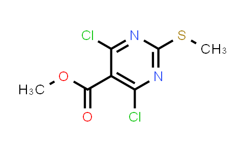 CAS No. 883870-28-8, Methyl 4,6-dichloro-2-(methylthio)pyrimidine-5-carboxylate
