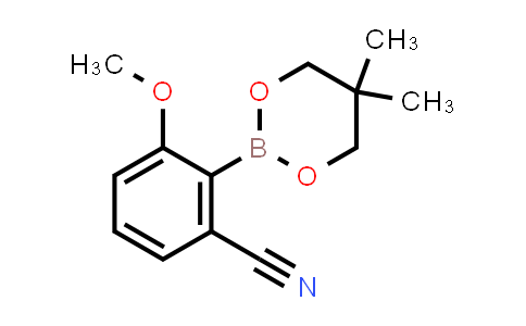CAS No. 883898-97-3, 2-(5,5-Dimethyl-1,3,2-dioxaborinan-2-yl)-3-methoxybenzonitrile