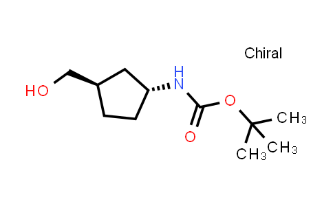 CAS No. 884006-56-8, tert-Butyl N-[(1R,3R)-3-(hydroxymethyl)cyclopentyl]carbamate