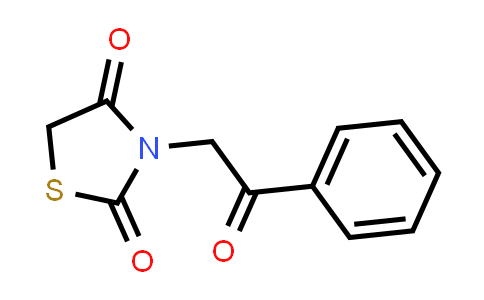 CAS No. 88419-01-6, 3-(2-Oxo-2-phenylethyl)-1,3-thiazolidine-2,4-dione