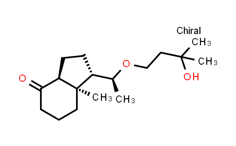 CAS No. 884488-08-8, 4H-Inden-4-one, octahydro-1-[(1S)-1-(3-hydroxy-3-methylbutoxy)ethyl]-7a-methyl-, (1S,3aS,7aR)-
