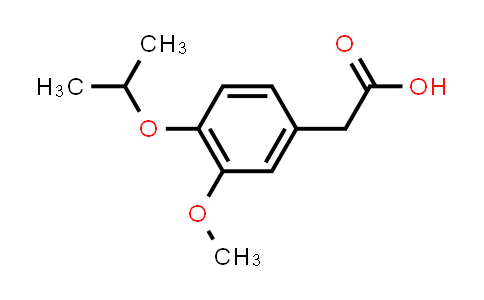 CAS No. 88449-50-7, 2-(4-Isopropoxy-3-methoxyphenyl)acetic acid