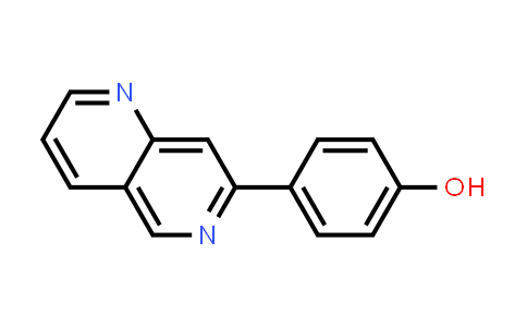 CAS No. 884500-91-8, 4-(1,6-Naphthyridin-7-yl)phenol