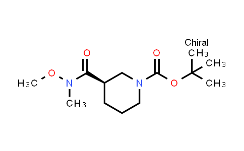 CAS No. 884510-86-5, (R)-tert-Butyl 3-(N-methoxy-N-methylcarbamoyl)piperidine-1-carboxylate