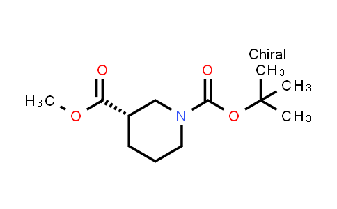 CAS No. 88466-76-6, 1-(tert-Butyl) 3-methyl (S)-piperidine-1,3-dicarboxylate