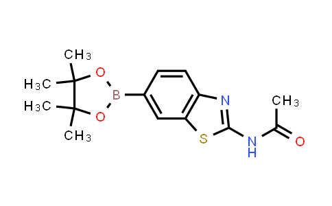 CAS No. 885069-14-7, N-(6-(4,4,5,5-tetramethyl-1,3,2-dioxaborolan-2-yl)benzo[d]thiazol-2-yl)acetamide