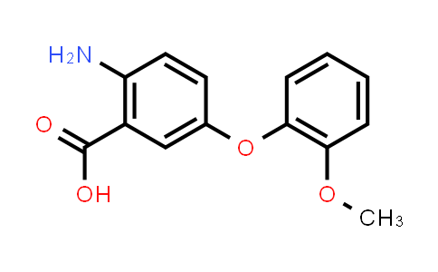 CAS No. 885267-99-2, 2-Amino-5-(2-methoxyphenoxy)benzoic acid